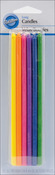 Assorted Colors - Long Birthday Candles 5.875" 12/Pkg