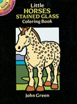 Little Horses Stained Glass Clr Bk - Dover Publications