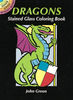 Dragons Stained Glass Coloring Book - Dover Publications