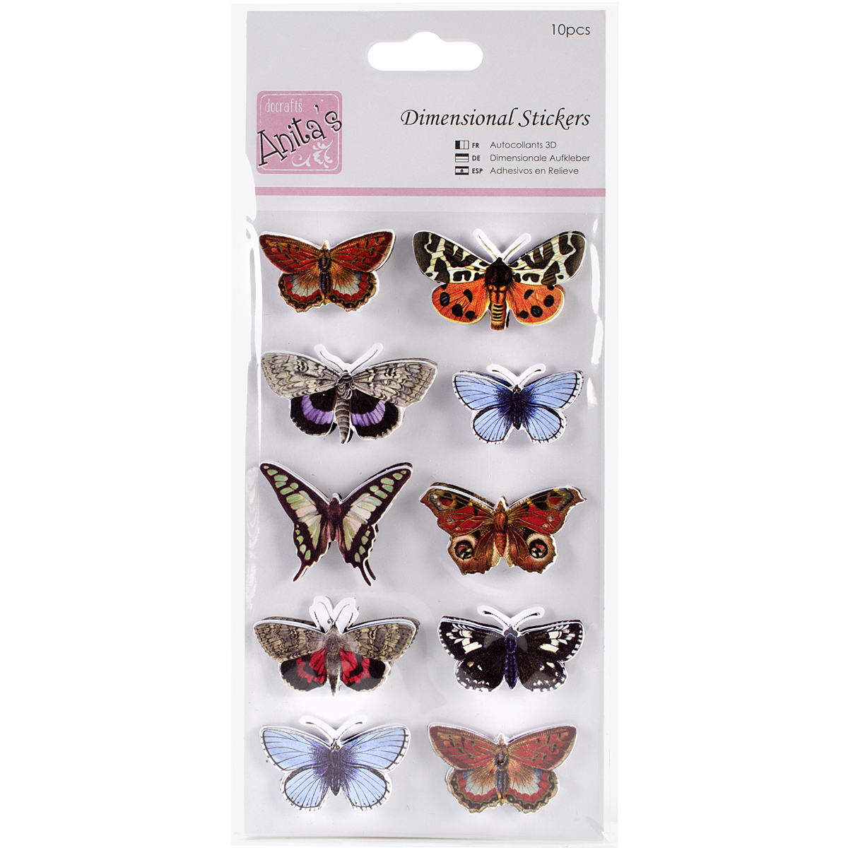 New Craft Supplies > Butterflies - Anita's Dimensional Stickers ...