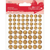 Gold - Papermania Shimmer Dome Bling Stickers 60/Pkg