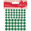 Green - Papermania Shimmer Dome Bling Stickers 60/Pkg