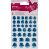 Teal - Papermania Shimmer Dome Bling Stickers 36/Pkg