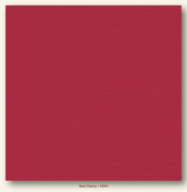 Red Cherry Canvas Textured My Colors Cardstock - Photoplay