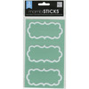 White Bracket Border - Label Stickers With Border 3 Sheets/Pkg