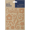 Family Swirls Cork Stickers Bare Basics - Papermania