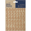 Number Cork Stickers Bare Basics - Papermania