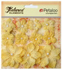 Yellow Textured Elements Burlap Mini Flowers - Petaloo