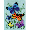 5"X7" Stitched In Yarn - Butterflies Galore Needlepoint Kit