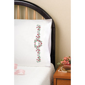 Heart Vine - Stamped Pillowcase Pair For Embroidery 20"X30"