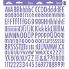 Lilac Skinny Alphas Stickers - Doodlebug