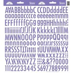 Lilac Skinny Alphas Stickers - Doodlebug
