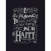 8"X10" 14 Count - Just Be Happy Counted Cross Stitch Kit