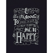 8"X10" 14 Count - Just Be Happy Counted Cross Stitch Kit