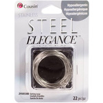 Earring Hoops 22/Pkg - Stainless Steel Elegance Beads & Findings
