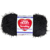 Black - Red Heart Scrubby Yarn