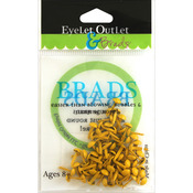 Yellow - Eyelet Outlet Round Brads 4mm 70/Pkg