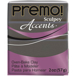 Graphite Pearl - Premo Accents Sculpey Polymer Clay 2oz