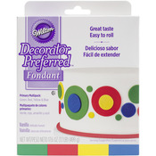 Primary - Ready-To-Use Rolled Fondant 4.4oz 4/Pkg