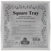 Design Area 9.5"X9.5" - White Small Square Tray 10"X10"