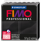 Black - Fimo Professional Soft Polymer Clay 2oz