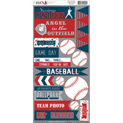 All Star Baseball Cardstock Stickers-