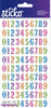 Bright Glitter Number Stickers - Sticko Stickers