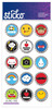 Bottlecap Words & Icons Classic Stickers - Sticko Stickers