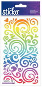 Rainbow Swirls Classic Stickers - Sticko Stickers
