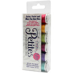 Sulky Sampler 12wt Cotton Petites 6/Pkg - Bright Colors Assortment