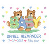 Teddy Baby Sampler Counted Cross Stitch Kit-14"X11" 14 Count