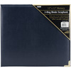 Sewn Cover 3 Ring Album 12"X12"-Navy Blue Oxford