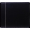 Sewn Cover 3 Ring Album 12"X12"-Black/Black