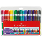 Duo Tip Washable Markers 24/Pkg - Faber-Castell
