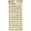 Papermania Nature's Gallery Alphabet Stickers 6"X11"-
