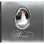 Silver Wedding Photo Album 9.75"X6.75" 200 Pockets-