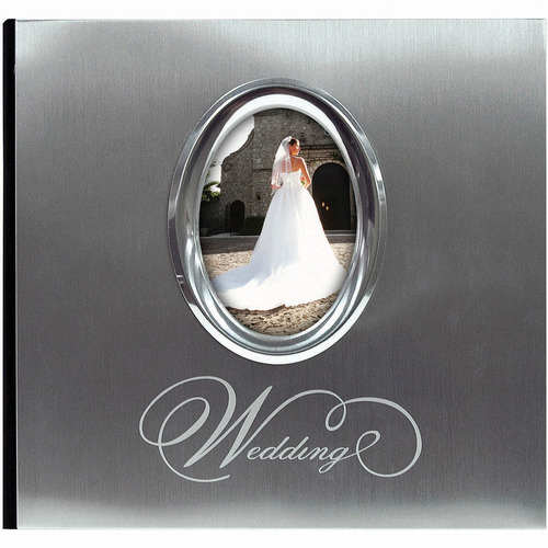 MBI Fabric Expressions Photo Album 8.5X8.5 Wedding - White