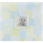 Blue - Baby Post Bound Scrapbook W/Window 12"X12"