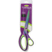 Purple/Green - Titanium Dressmaker Scissors 10"