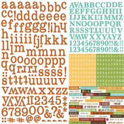 Pumpkin Spice Expressions Cardstock Stickers - Simple Stories