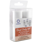 White 4/Pkg - Dual Duty XP All Purpose Thread 250yd Spools