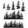 Tree Line - Tim Holtz Cling Rubber Stamp Set 7"X8.5"