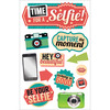 Time For A Selfie - Paper House 3D Stickers 4.5"X8.5"