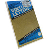 Gold - Permanent Adhesive Vinyl Letters & Numbers .5" 852/Pkg