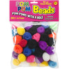 Assorted - Pom-Pom Beads 1" 50/Pkg