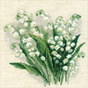 8"X8" 14 Count - Lilly Of The Valley Counted Cross Stitch Kit