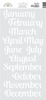 Daily Doodles Lily White Months Stickers - Doodlebug 