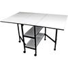 59"X35.8" Open FOB: MI - Home Hobby Adjustable Height Foldable Table