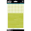 Mini/Olive You Lime Green - Genesis Alphabet Stickers 5"X9"