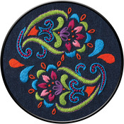 6" Round - Bohemian Paisley Stamped Embroidery Kit